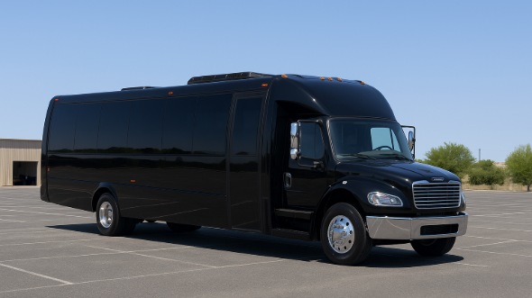 Exterior of Charter Bus Company Chicopee's 18 Passenger Minibus in Chicopee