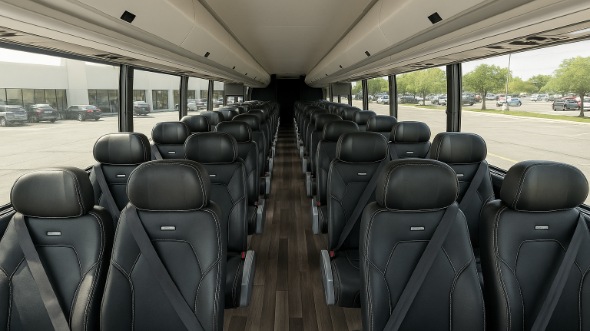 Interior of Charter Bus Company Chicopee's 25 Passenger Mini bus in Chicopee