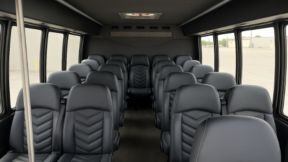 chicopee 15 passenger minibus inside