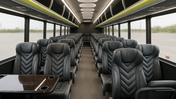 chicopee 18 passenger minibus inside