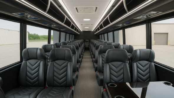 chicopee 20 passenger minibus inside