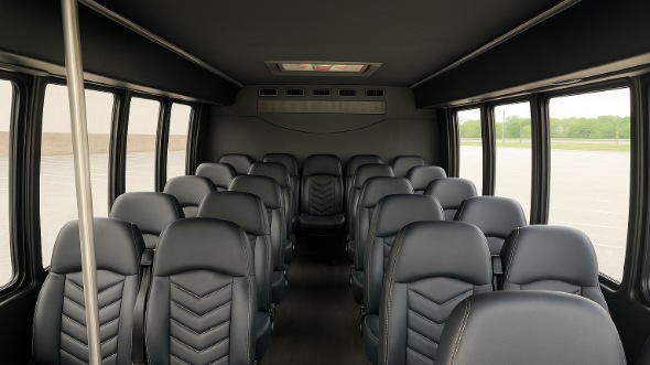 chicopee 25 passenger minibus inside