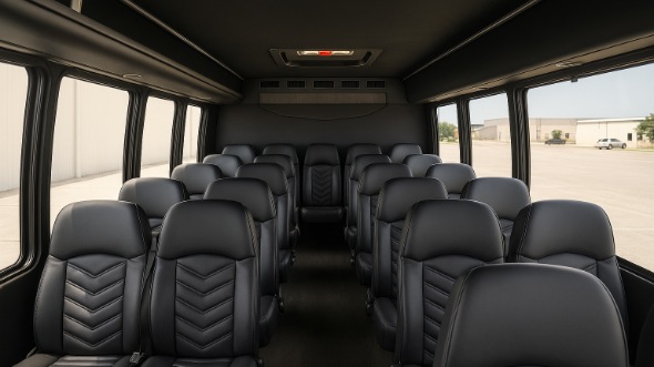 chicopee 30 passenger minibus inside