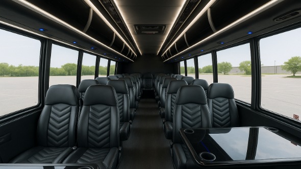 chicopee 35 passenger minibus inside