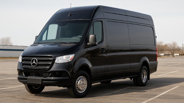 Exterior of Charter Bus Company Chicopee's Sprinter Van Rental With Driver in Chicopee